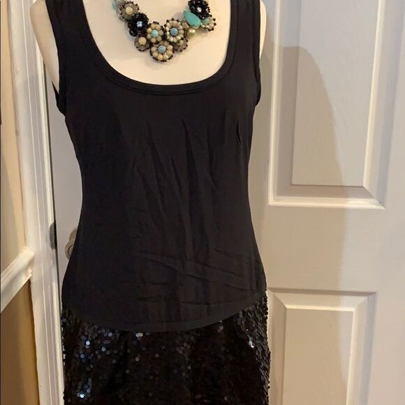 Nanette Lepore  sequin silk drop waist dress 4 - Picture 4 of 10